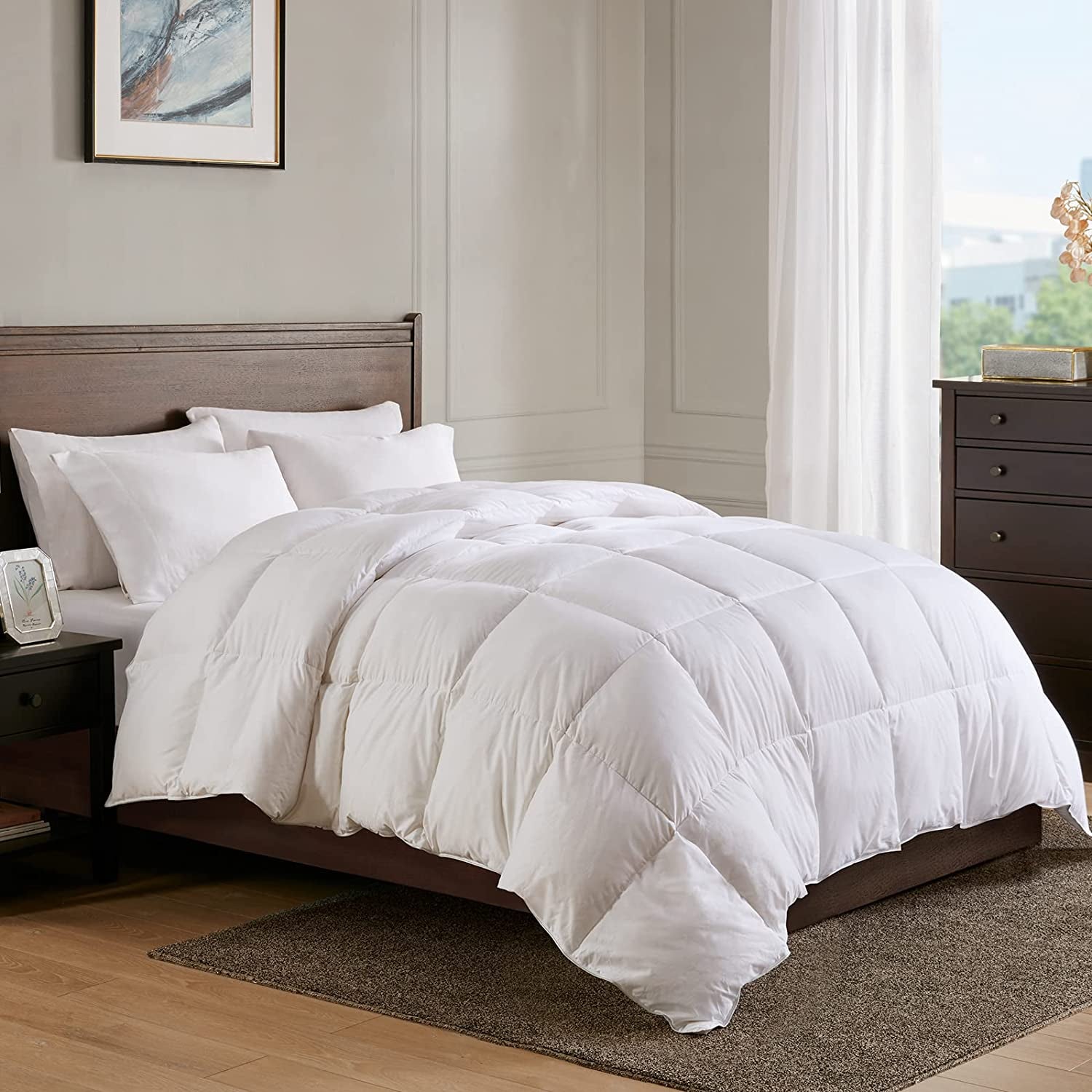 The Glacier Core Comforter: High Fill-Power Thicker Winter Duvet (California King)