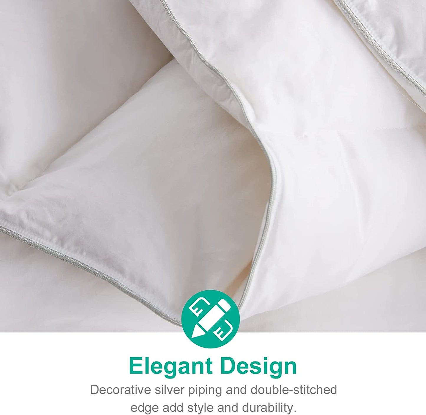 The Glacier Core Comforter: High Fill-Power Thicker Winter Duvet (California King)