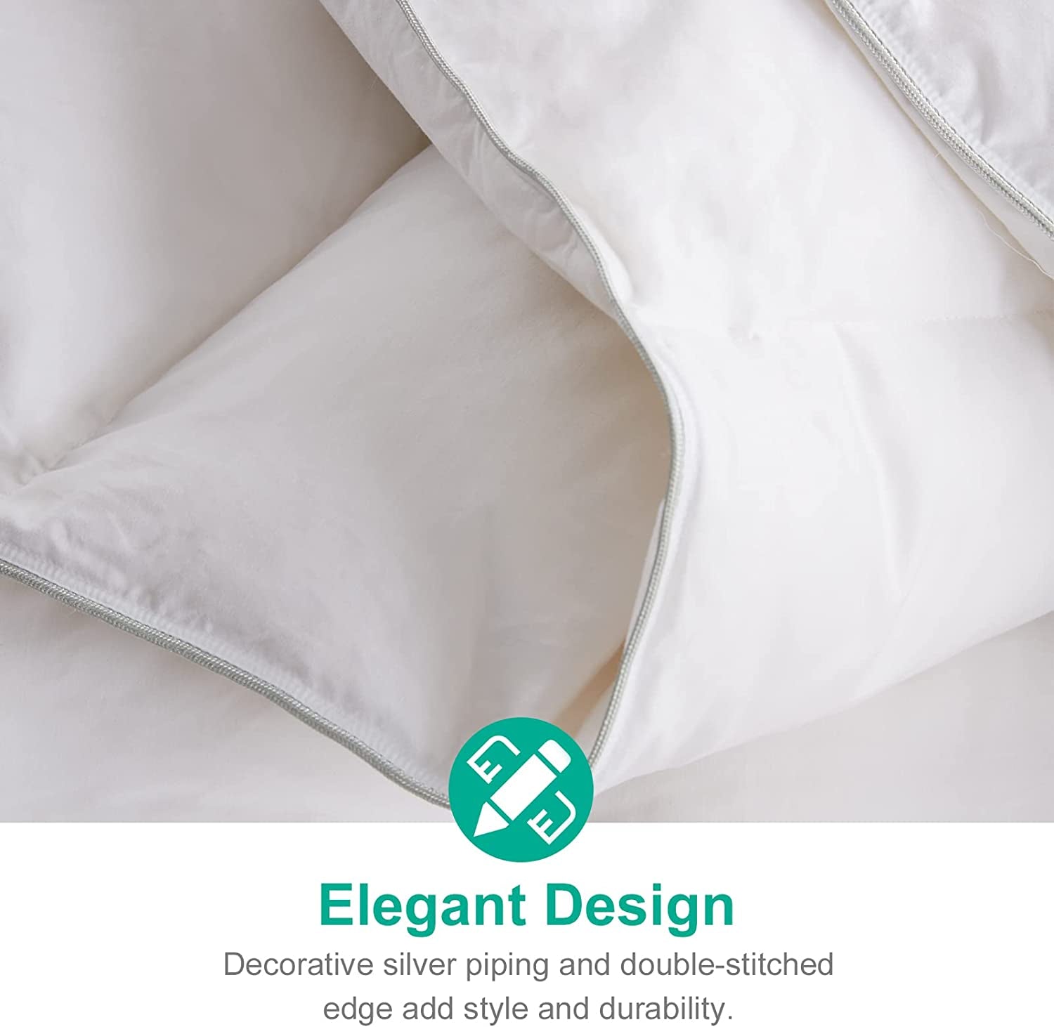 The Glacier Core Comforter: High Fill-Power Thicker Winter Duvet (California King)