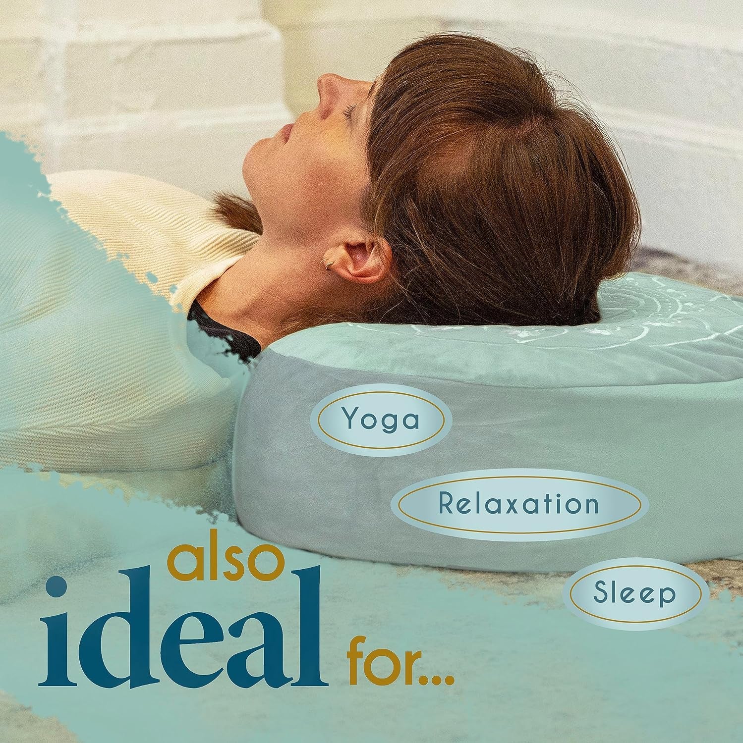 Himalayan Glow Meditation Cushion: Traditional Tibetan Velvet Floor Seating for Adults