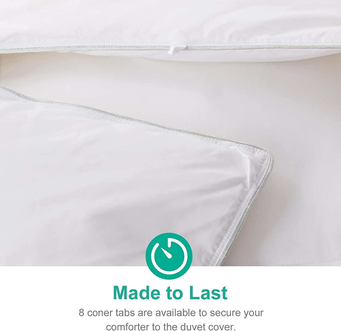 The Glacier Core Comforter: High Fill-Power Thicker Winter Duvet (California King)