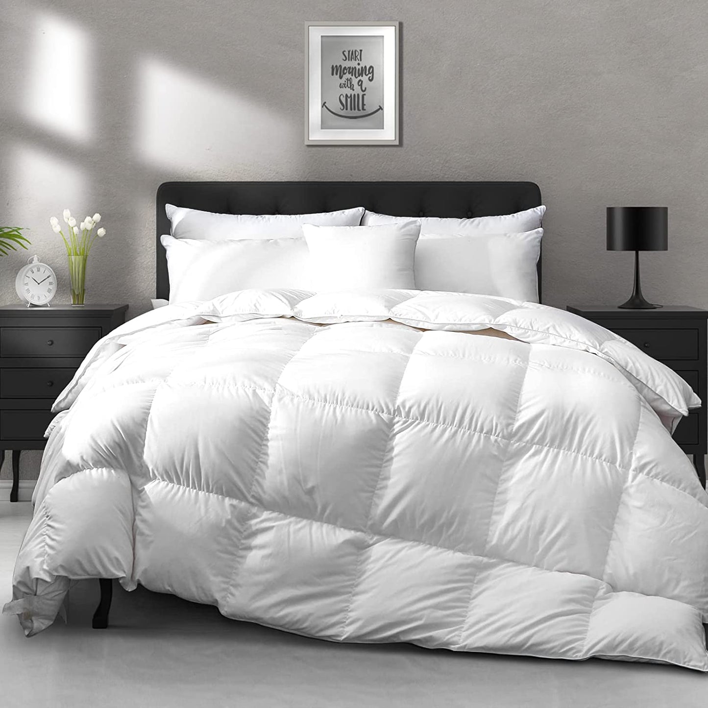 The Glacier Core Comforter: High Fill-Power Thicker Winter Duvet (California King)