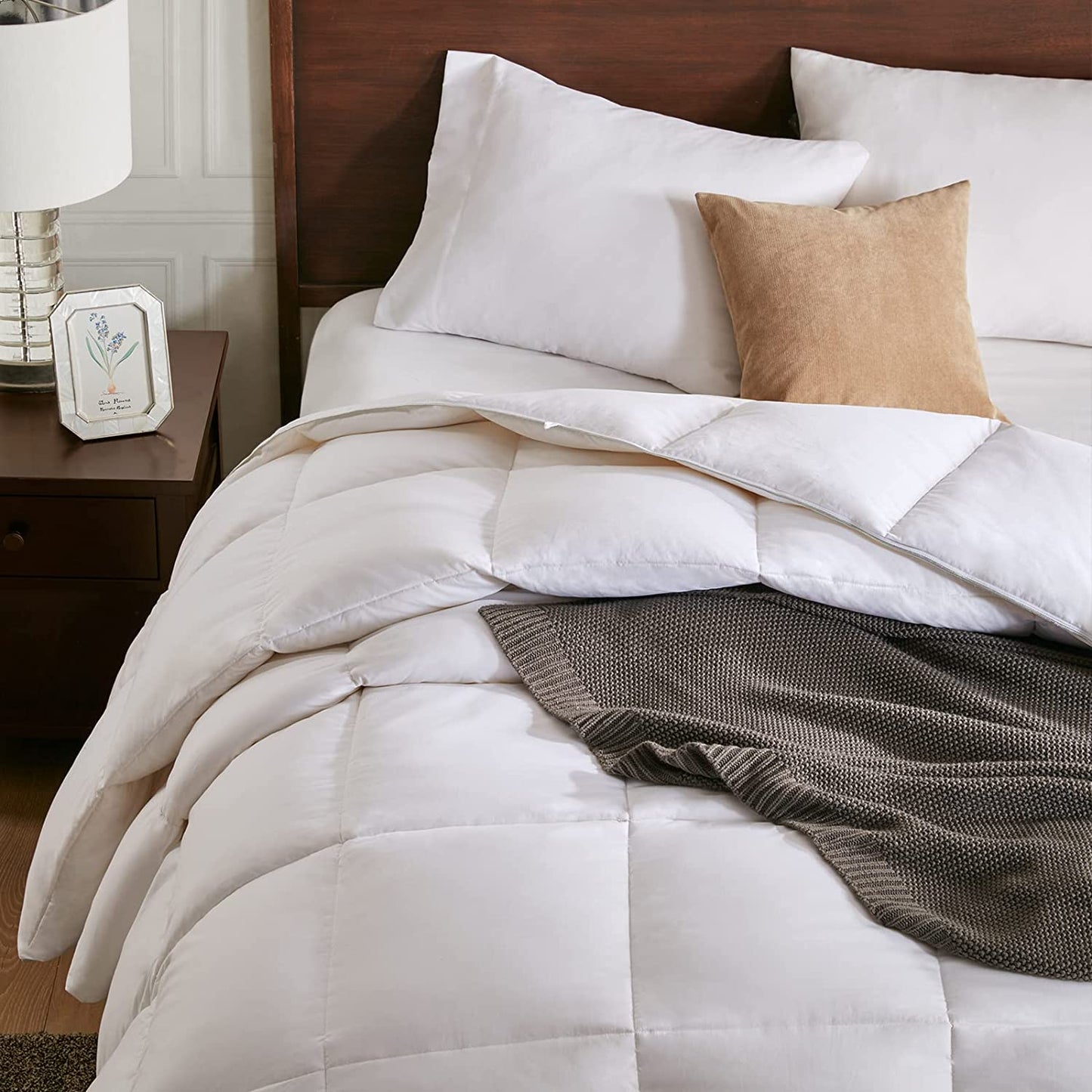 The Glacier Core Comforter: High Fill-Power Thicker Winter Duvet (California King)