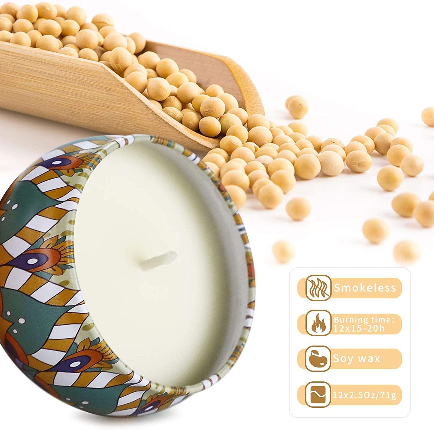 SereneScents 12-Pack Pure Soy Wax Aromatherapy Gift Set