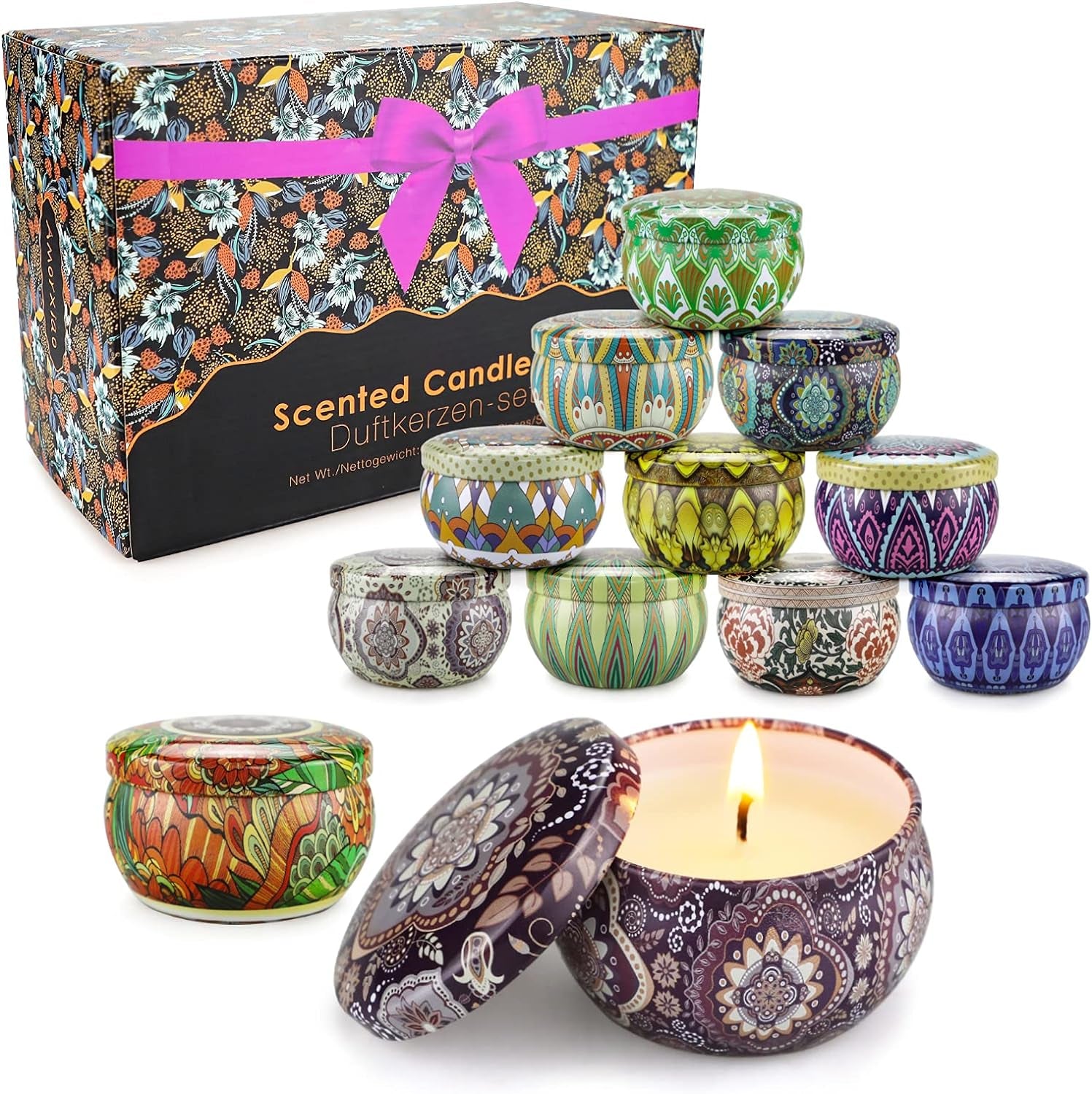 SereneScents 12-Pack Pure Soy Wax Aromatherapy Gift Set
